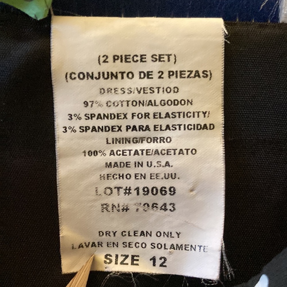 Jessica Howard size 12 polka dots lined  dress 97% cotton 2% spandex Made in USA - Picture 7 of 10